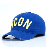 Casual Wear “ICON” Embroidered Baseball Cap for Men – Street Style Fashion Hat